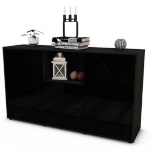 Sideboard Dominika, Schwarz (136x79x35cm)