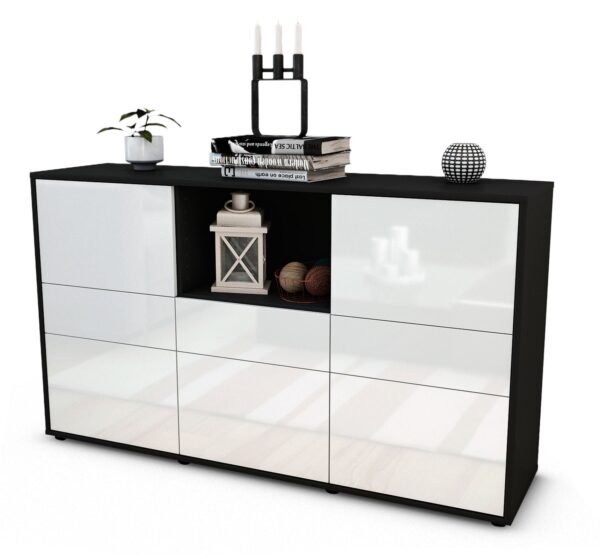 Sideboard Dominika, Weiß (136x79x35cm)