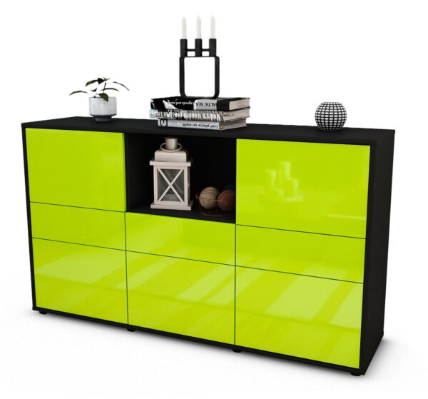 Sideboard Dominika, Grün (136x79x35cm)