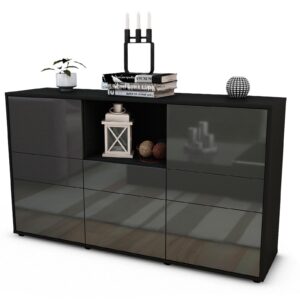 Sideboard Dominika, Grau (136x79x35cm)