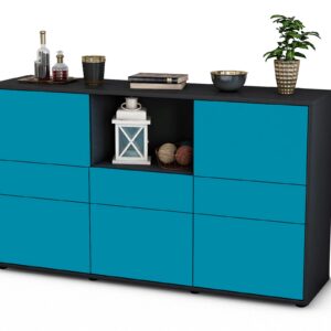Sideboard Dominika, Türkis (136x79x35cm)