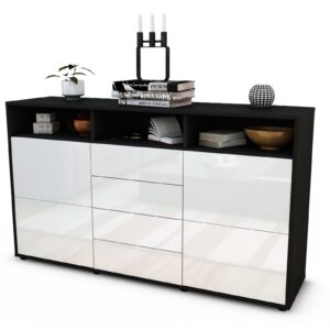 Sideboard Donabella, Weiß (136x79x35cm)