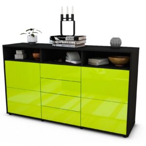 Sideboard Donabella, Grün (136x79x35cm)