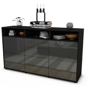 Sideboard Donabella, Grau (136x79x35cm)