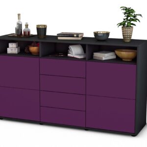 Sideboard Donabella, Lila (136x79x35cm)