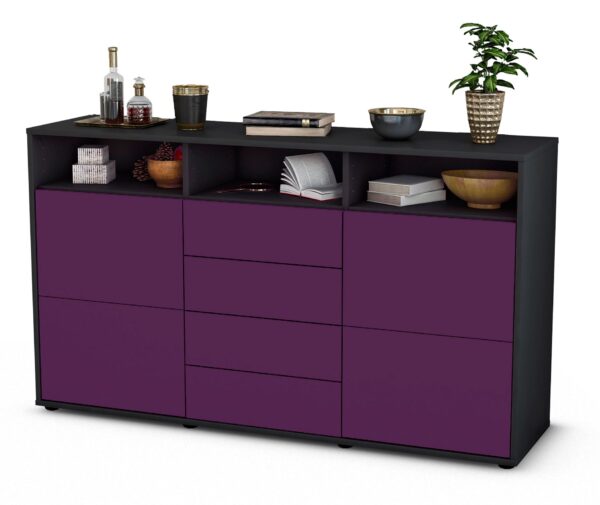 Sideboard Donabella, Lila (136x79x35cm)