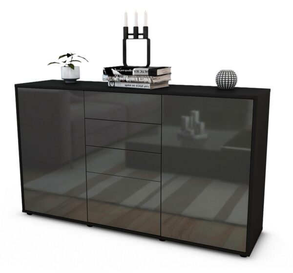 Sideboard Donatella, Grau (136x79x35cm)