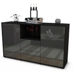 Sideboard Donika, Grau (136x79x35cm)