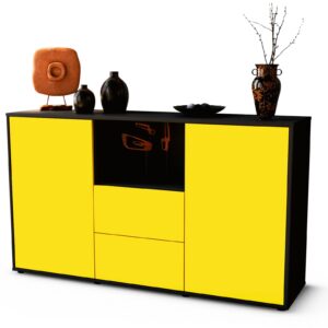 Sideboard Donika, Gelb (136x79x35cm)