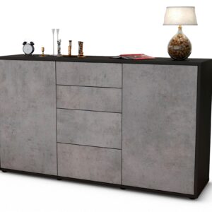 Sideboard Donna, Beton (136x79x35cm)