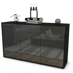 Sideboard Donna, Grau (136x79x35cm)