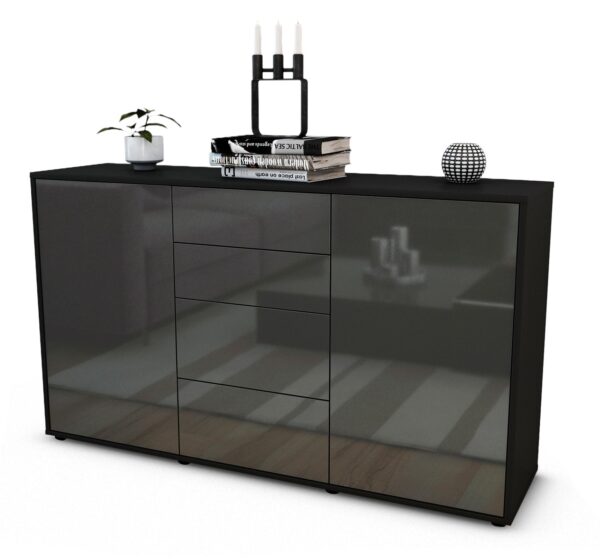 Sideboard Donna, Grau (136x79x35cm)