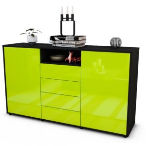 Sideboard Donnice, Grün (136x79x35cm)