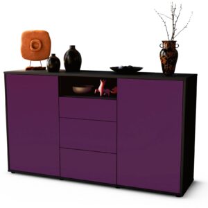 Sideboard Donnice, Lila (136x79x35cm)