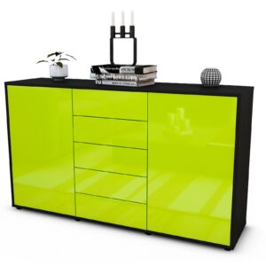 Sideboard Dorelly, Grün (136x79x35cm)