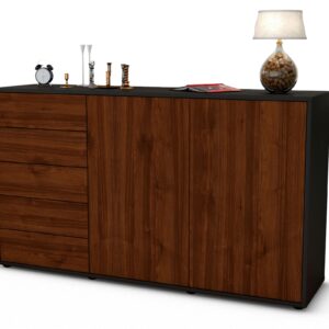 Sideboard Dorentina, Walnuss (136x79x35cm)