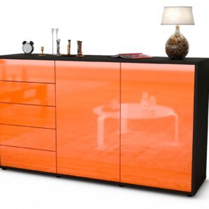 Sideboard Dorentina, Orange (136x79x35cm)