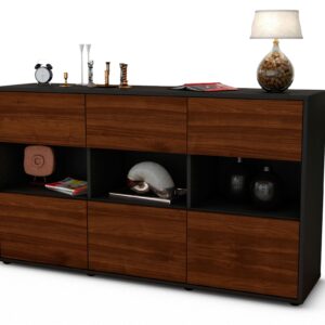Sideboard Dorett, Walnuss (136x79x35cm)