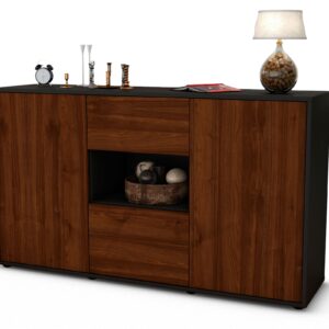 Sideboard Doriana, Walnuss (136x79x35cm)