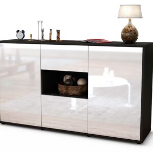 Sideboard Doriana, Weiß (136x79x35cm)