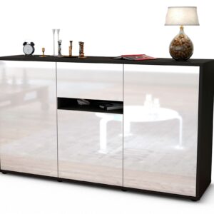 Sideboard Dorina, Weiß (136x79x35cm)