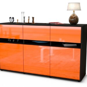 Sideboard Dorinde, Orange (136x79x35cm)