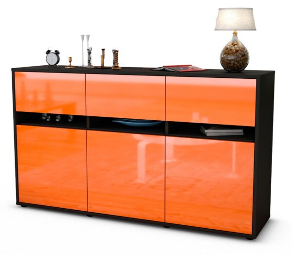 Sideboard Dorinde, Orange (136x79x35cm)