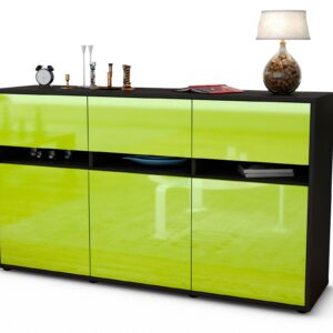 Sideboard Dorinde, Grün (136x79x35cm)