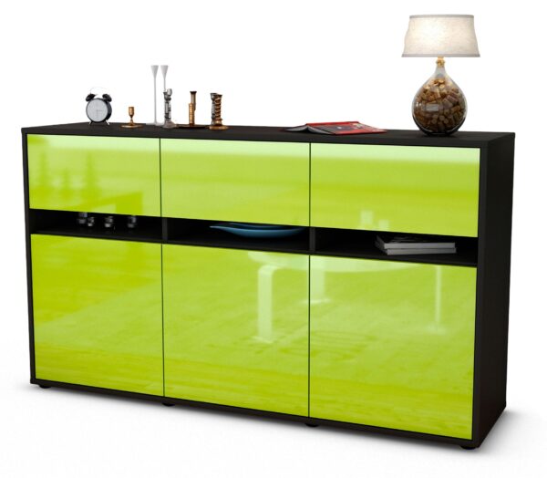 Sideboard Dorinde, Grün (136x79x35cm)