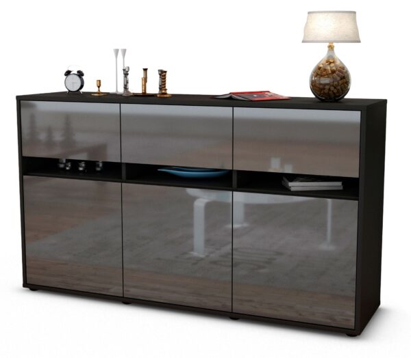 Sideboard Dorinde, Grau (136x79x35cm)