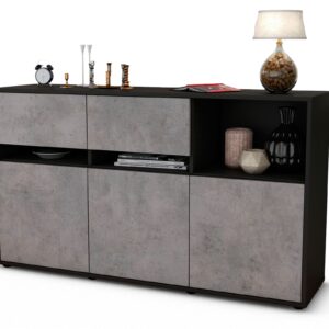 Sideboard Dorotea, Beton (136x79x35cm)