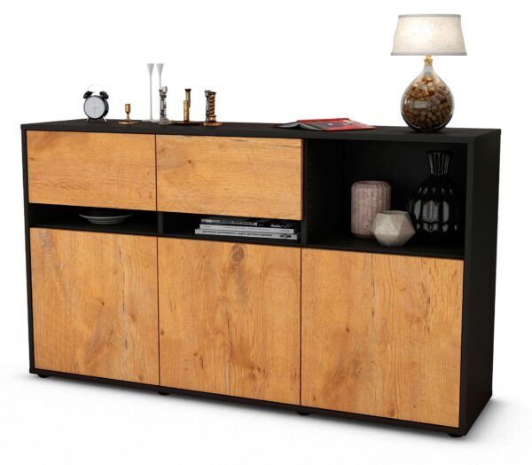Sideboard Dorotea, Eiche (136x79x35cm)