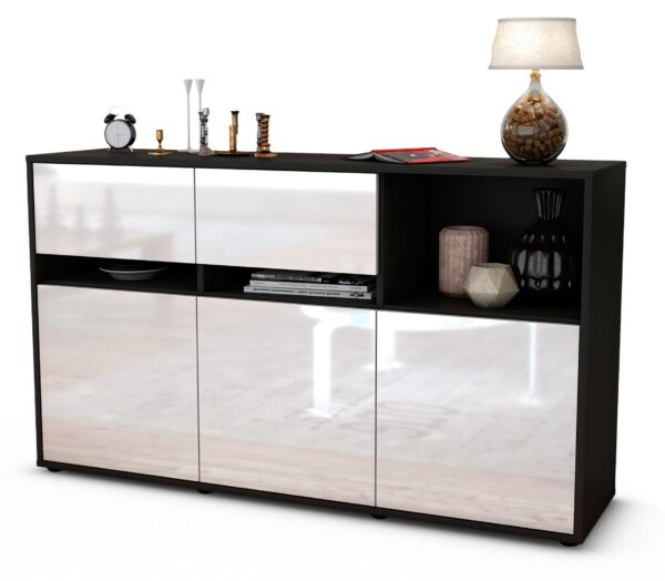 Sideboard Dorotea, Weiß (136x79x35cm)