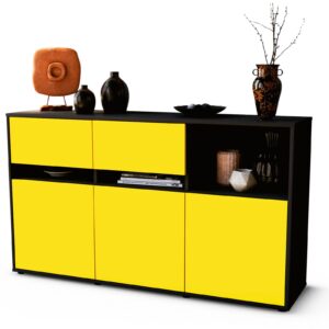 Sideboard Dorotea, Gelb (136x79x35cm)