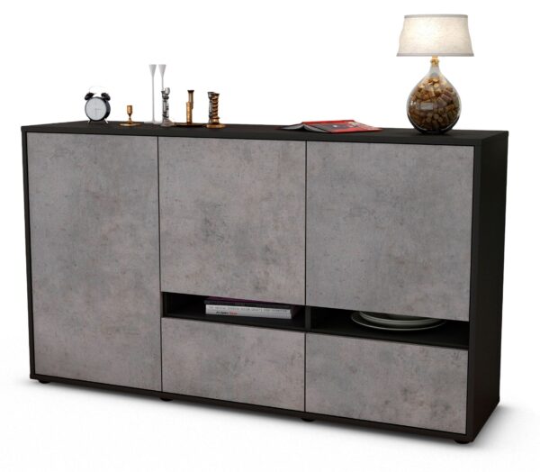 Sideboard Ebe, Beton (136x79x35cm)