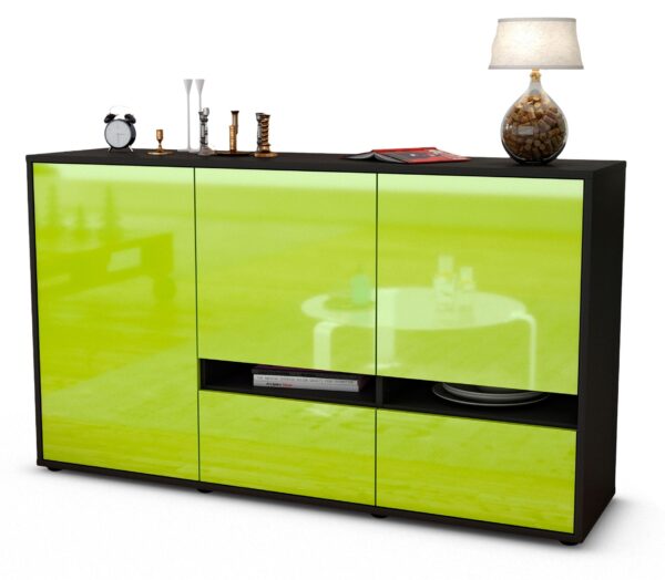 Sideboard Ebe, Grün (136x79x35cm)