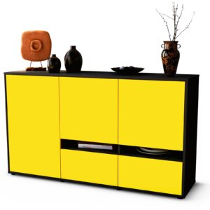 Sideboard Ebe, Gelb (136x79x35cm)