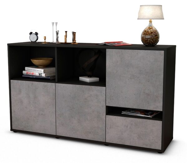 Sideboard Eda, Beton (136x79x35cm)