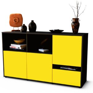 Sideboard Eda, Gelb (136x79x35cm)