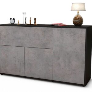 Sideboard Edera, Beton (136x79x35cm)