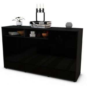 Sideboard Editta, Schwarz (136x79x35cm)