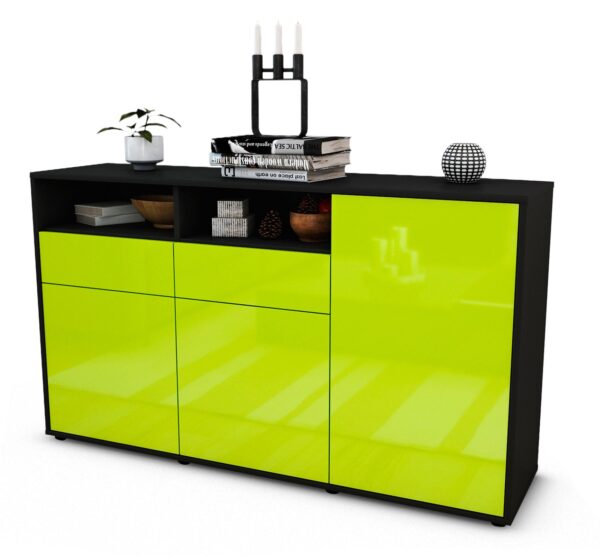 Sideboard Editta, Grün (136x79x35cm)