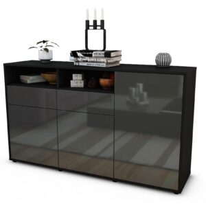 Sideboard Editta, Grau (136x79x35cm)