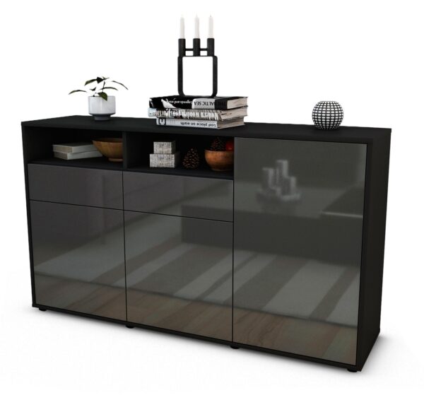 Sideboard Editta, Grau (136x79x35cm)