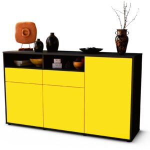 Sideboard Editta, Gelb (136x79x35cm)