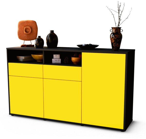 Sideboard Editta, Gelb (136x79x35cm)