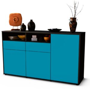 Sideboard Editta, Türkis (136x79x35cm)