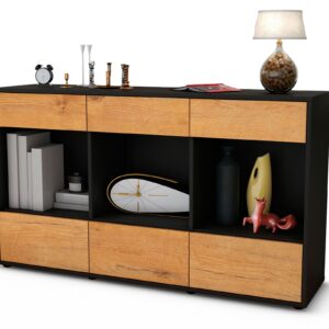 Sideboard Efisia, Eiche (136x79x35cm)