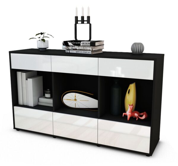 Sideboard Efisia, Weiß (136x79x35cm)