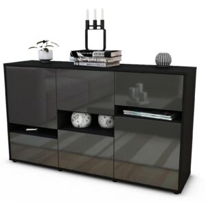 Sideboard Egizia, Grau (136x79x35cm)